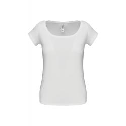 Camiseta cuello barco mujer