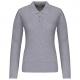 Polo piqué de manga larga de mujer Ref.TTK257-GRAY DE OXFORD