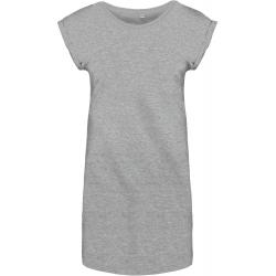 Camiseta larga de algodón peinado para mujer