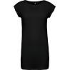 Camiseta larga de algodón peinado para mujer