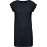 Camiseta larga de algodón peinado para mujer