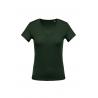 Camiseta con cuello de pico con canalé de mujer