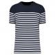 Camiseta marinera de algodón orgánico para hombre Ref.TTK3033-STRIPES MARINAS/BLANCAS