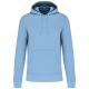 Sudadera capucha ecorresponsable hombre Ref.TTK4027-CIELO AZUL
