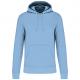 Sudadera capucha ecorresponsable hombre Ref.TTK4027-CIELO AZUL