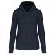 Sudadera con capucha y cremallera ecorresponsable mujer Ref.TTK4031-ARMADA