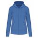 Sudadera con capucha y cremallera ecorresponsable mujer Ref.TTK4031-AZUL REAL AZUL