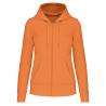 Sudadera con capucha y cremallera ecorresponsable mujer