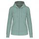 Sudadera con capucha y cremallera ecorresponsable mujer Ref.TTK4031-SABIO