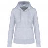 Sudadera con capucha y cremallera ecorresponsable mujer