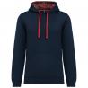 Sudadera con capucha de forro contrastado  - unisex