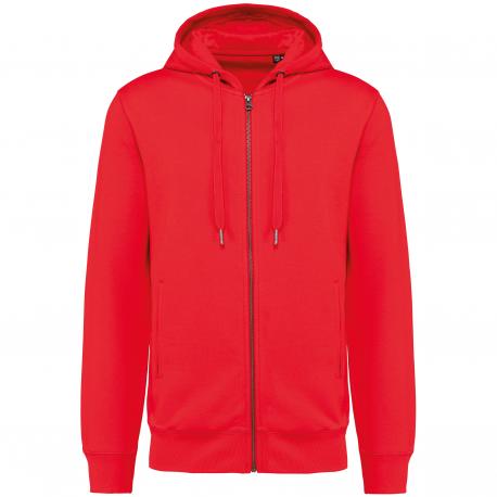 Sudadera ecorresponsable french terry - capucha y cremallera - unisex