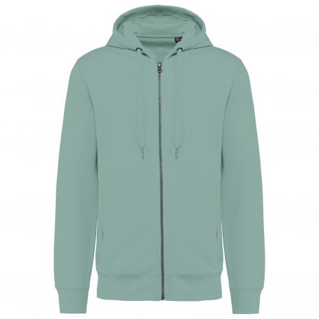 Sudadera ecorresponsable french terry - capucha y cremallera - unisex