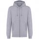 Sudadera ecorresponsable french terry - capucha y cremallera - unisex Ref.TTK4008-GRAY DE OXFORD
