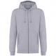 Sudadera ecorresponsable french terry - capucha y cremallera - unisex Ref.TTK4008-GRAY DE OXFORD