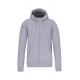 Sudadera capucha y cremallera Ref.TTK444-GRAY DE OXFORD