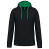 Sudadera capucha contrastada hombre