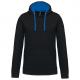 Sudadera capucha contrastada hombre Ref.TTK446-BLACK/LIGHT ROYAL BLUE