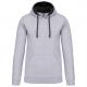 Sudadera capucha contrastada hombre Ref.TTK446-NARANJA/BLANCO