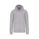 Sudadera con capucha y cremallera Ref.TTK454-GRAY DE OXFORD