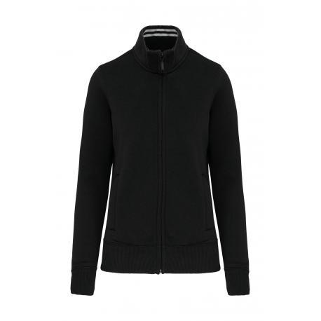 Chaqueta de felpa con cremallera mujer