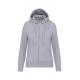 Sudadera con capucha y cremallera de mujer Ref.TTK464-GRAY DE OXFORD