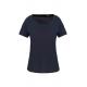 Camiseta corta orgánica cuello sin costuras mujer Ref.TTK399-ARMADA