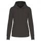 Sudadera capucha ecorresponsable mujer Ref.TTK4028-GRIS OSCURO