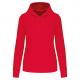 Sudadera capucha ecorresponsable mujer Ref.TTK4028-RED