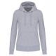 Sudadera capucha ecorresponsable mujer Ref.TTK4028-GRAY DE OXFORD