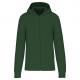 Sudadera con capucha y cremallera ecorresponsable hombre Ref.TTK4030-BOSQUE VERDE