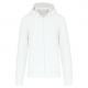 Sudadera con capucha y cremallera ecorresponsable hombre Ref.TTK4030-BLANCO