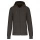 Sudadera con capucha y cremallera ecorresponsable hombre Ref.TTK4030-GRIS OSCURO