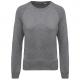 Sudadera algodón orgánico con cuello redondo y mangas raglan Ref.TTK481-BREZO GRIS