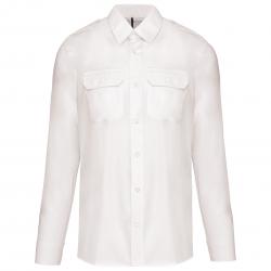 Camisa piloto manga larga hombre