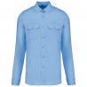 Camisa piloto manga larga hombre