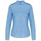 Camisa piloto manga larga mujer Ref.TTK506-CIELO AZUL