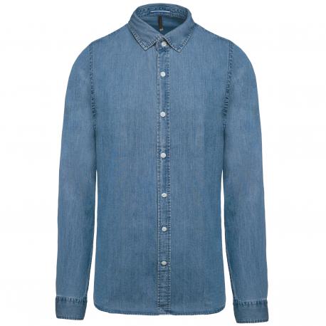 Camisa denim hombre