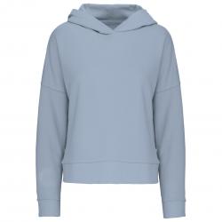 Sudadera lounge algodón orgánico con capucha mujer