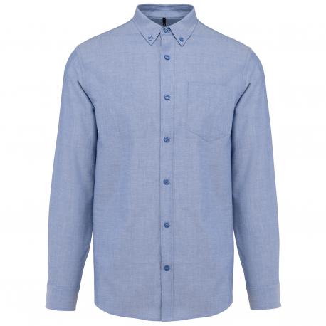Camisa oxford manga larga hombre
