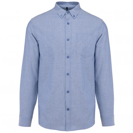 Camisa oxford manga larga hombre