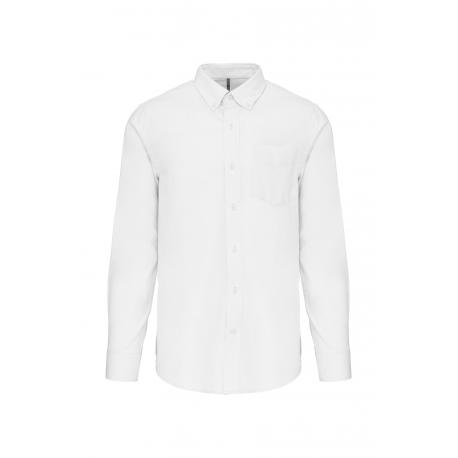 Camisa oxford manga larga hombre