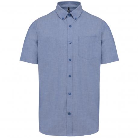 Camisa oxford manga corta hombre