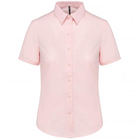 Camisa oxford manga corta mujer