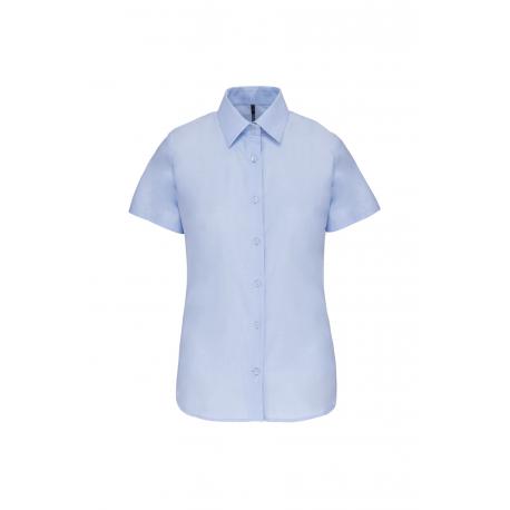 Camisa oxford manga corta mujer