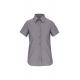 Camisa oxford manga corta mujer Ref.TTK536-PLATA DE OXFORD