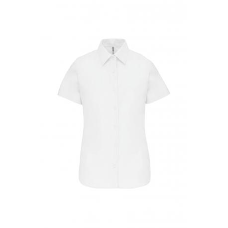 Camisa oxford manga corta mujer