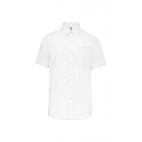 Camisa micro sarga no-plancha manga corta hombre