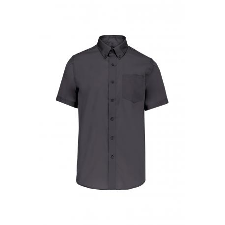 Camisa micro sarga no-plancha manga corta hombre