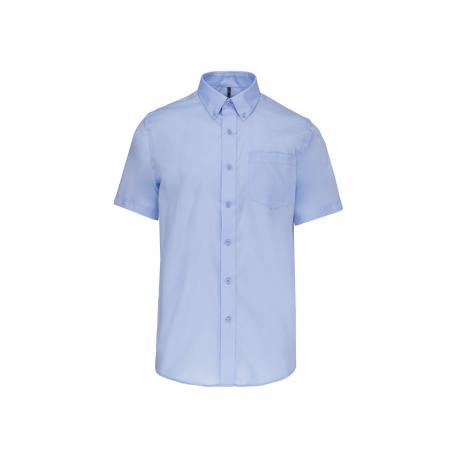 Camisa micro sarga no-plancha manga corta hombre
